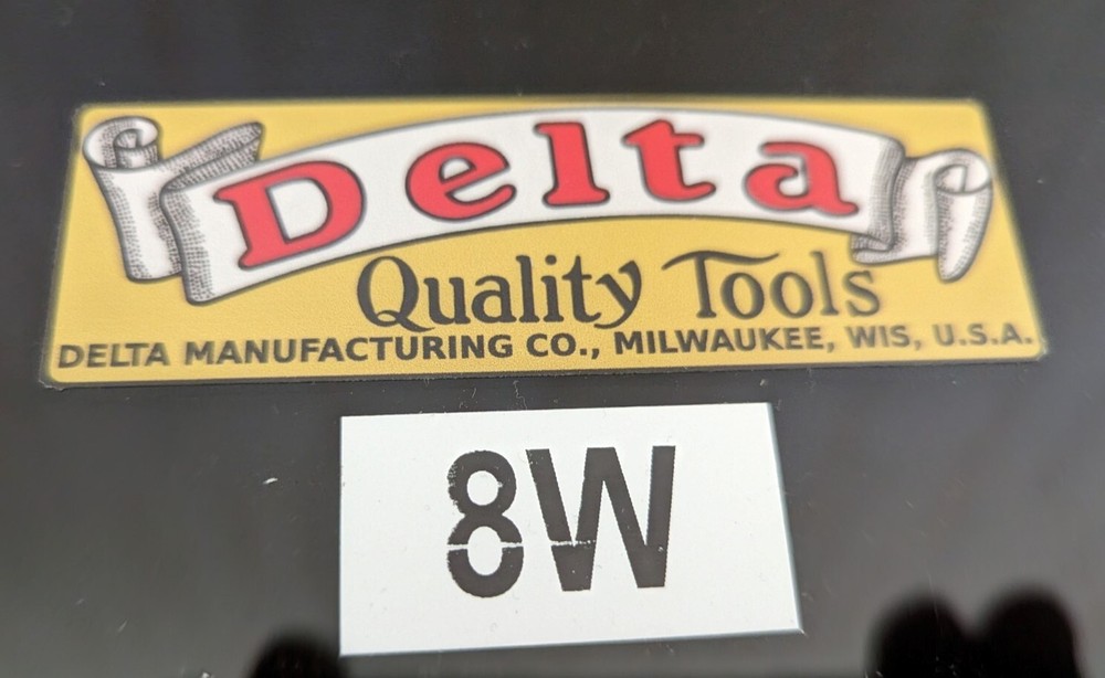 DECALS FOR VINTAGE DELTA WOODWORKING MACHINERY