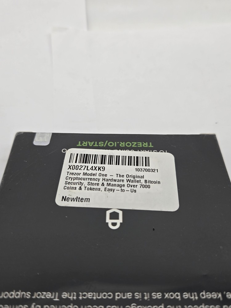 Trezor Model One Hardware Wallet - Secure Crypto Storage for BTC, ETH & More