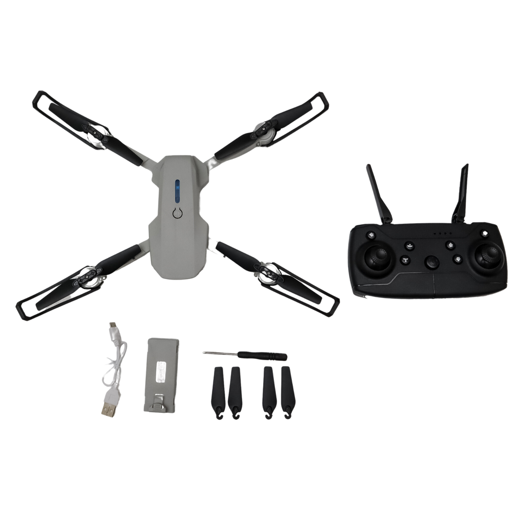 Gray 12" E88 RC Drone Fun No App Connection No Camera ONLY Flies w/ Controller