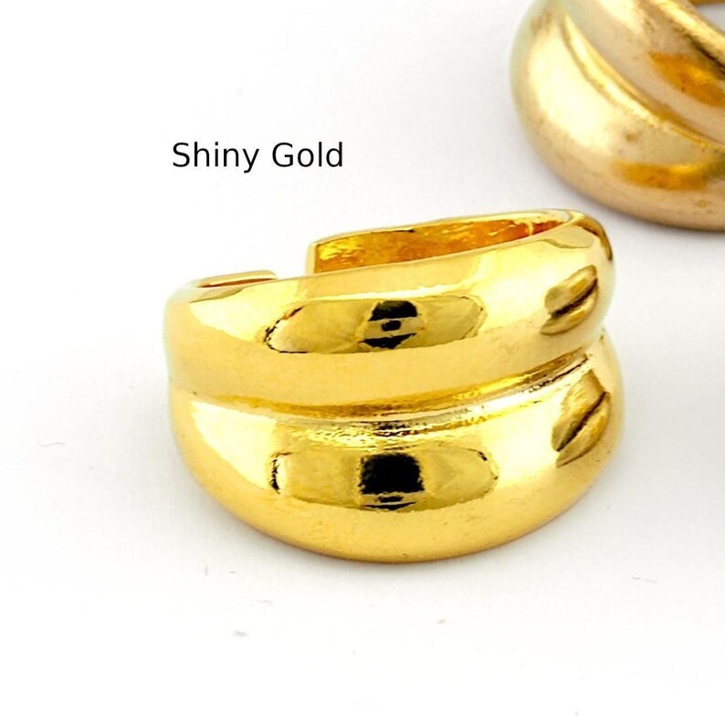 Adjustable Brass Ring (18.75mm 8.5US inner size) 3014