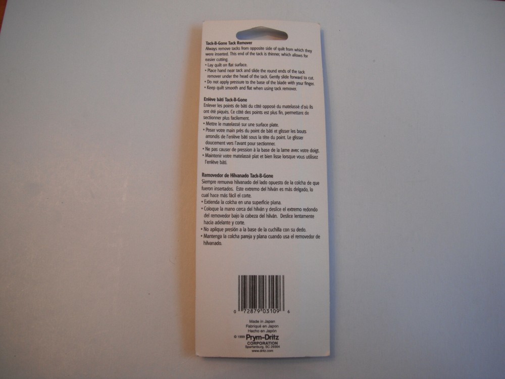 Dritz Quilting Task Remover Made in Japan