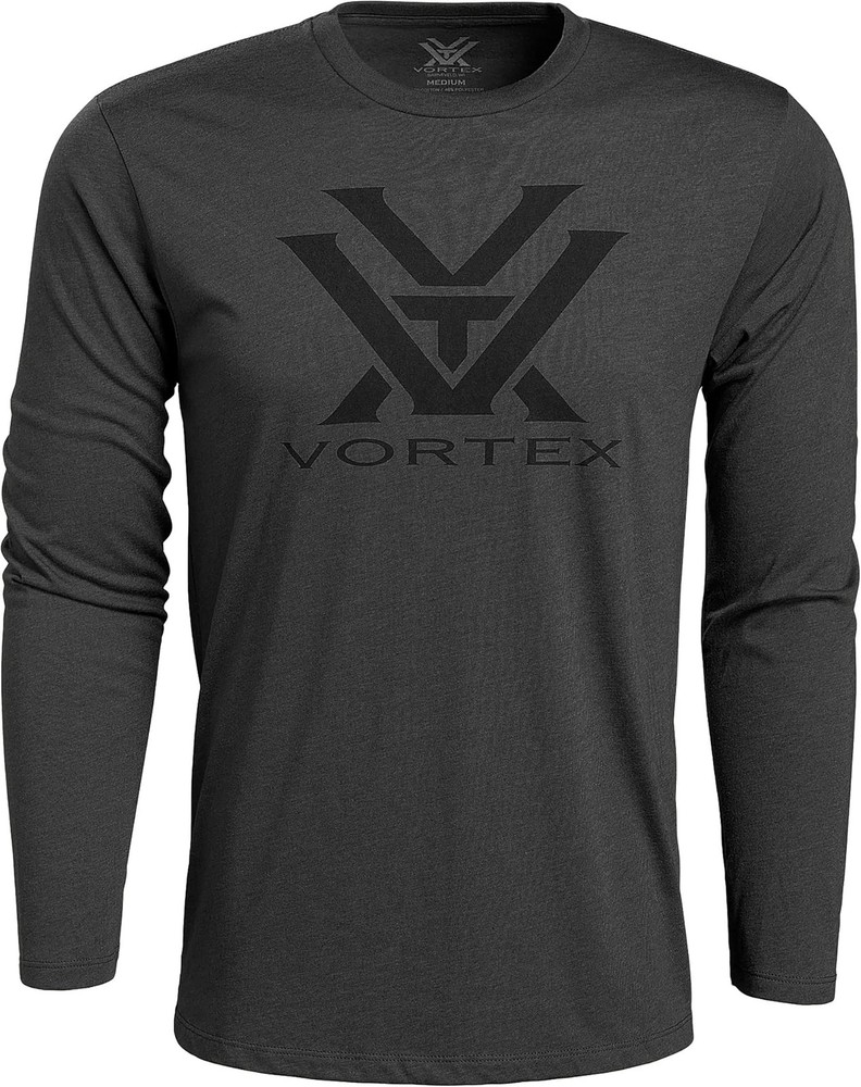 Vortex Optics Core Logo Long Sleeve Shirts - Charcoal Heather - Medium