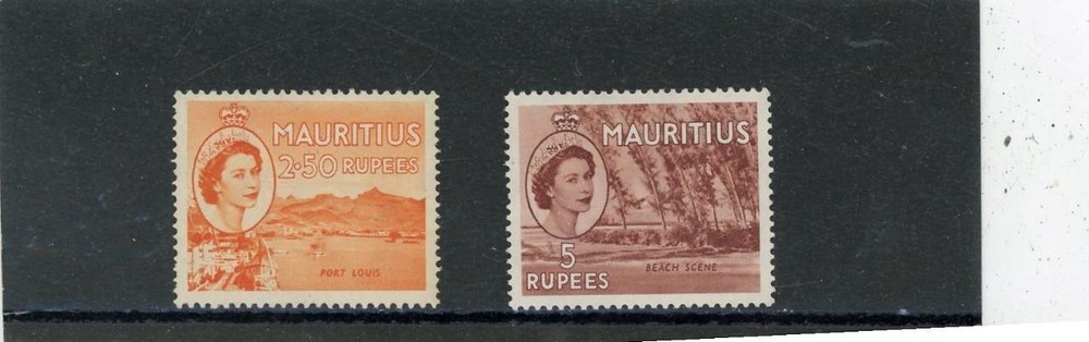 Mauritius 1953 Scott# 263-4 Mint LH
