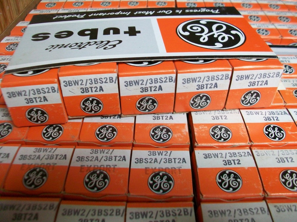 CASE LOT - 100 Ea. GE 3BW2/3BS2B/3BT2A TUBES