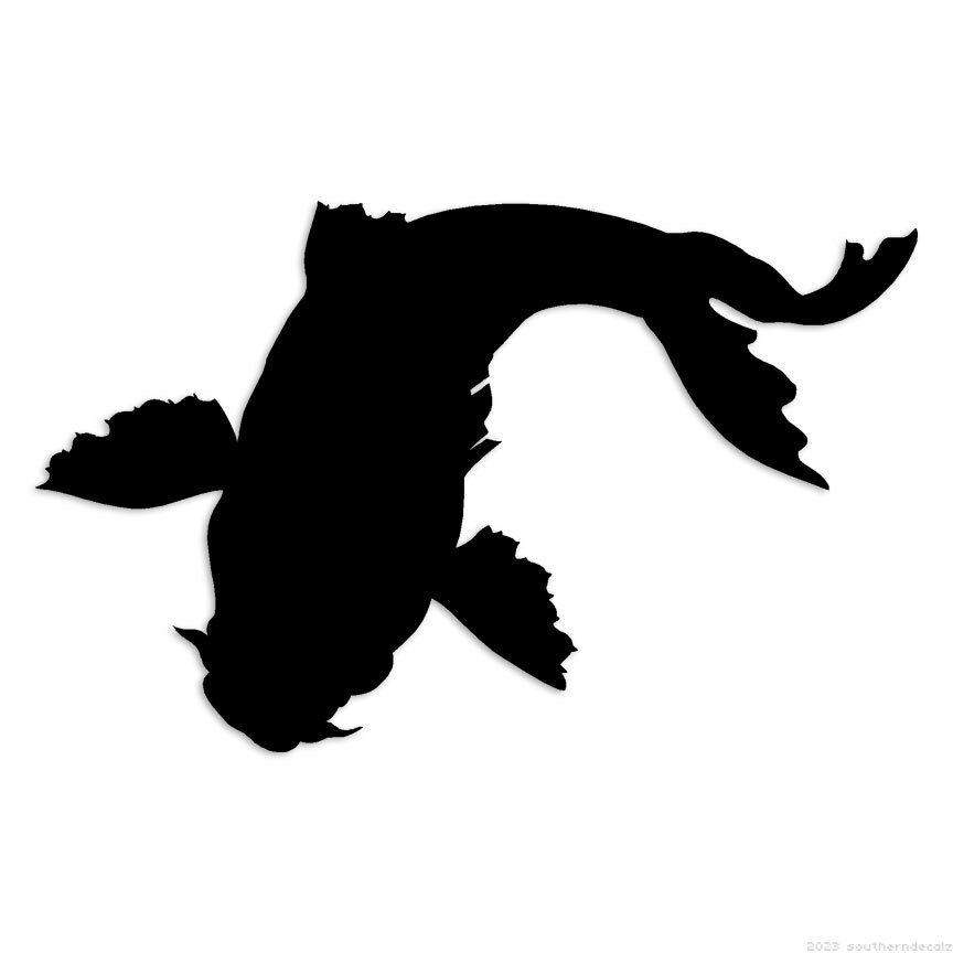Koi Fish - Decal Sticker - Multiple Colors & Sizes - ebn6023