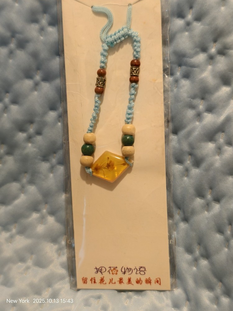 Shell Pressed Flower Bracelet #3