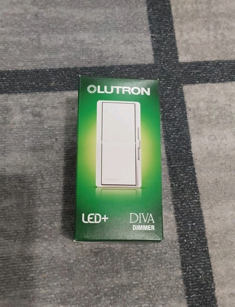 Lutron Diva DVCL-153PR-WH 120V Single Location or 3Way CFL/Digital LED Dimmer G
