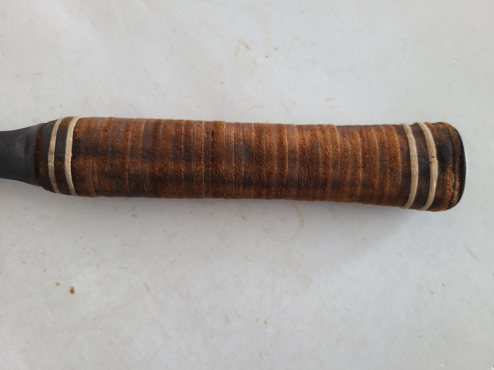 Estwing Curved Claw Hammer 16 oz Stacked Leather Handle 12 3/8" Vintage USA Made