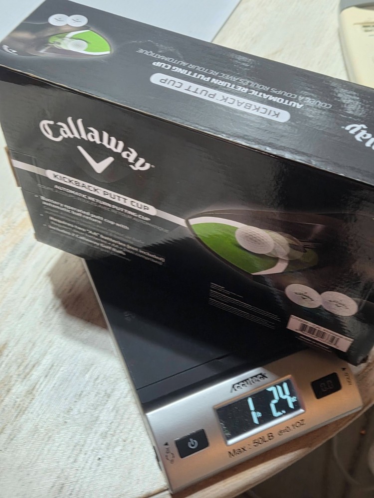 Callaway Kickback Putt Cup Automatic Return Golf Trainer With Balls New NIB