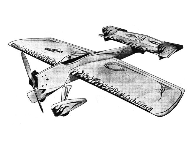 Customized Ringmaster C/L 42" Wingspan RC Model Airplane Printed Plans Templates