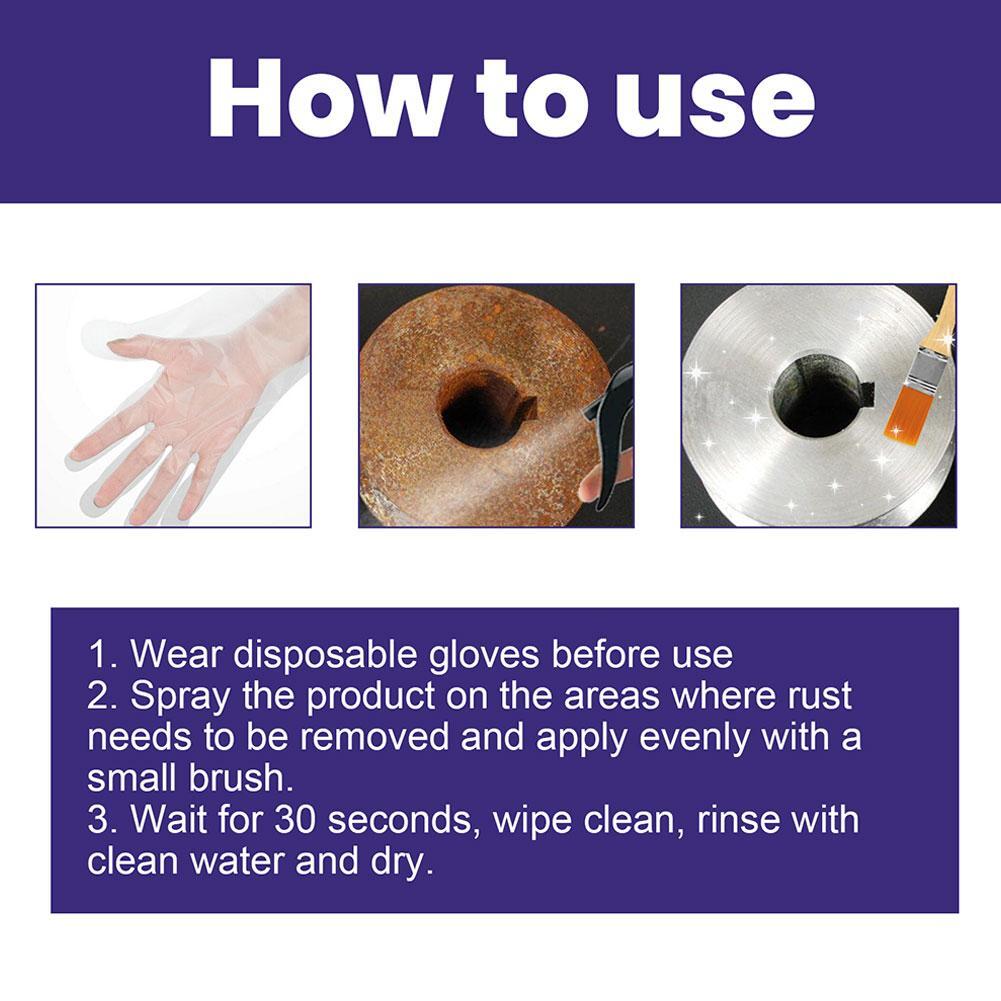 Multi-purpose Car Rust Removal Spray Rust Remover Rust Inhibitor Derusting |2026