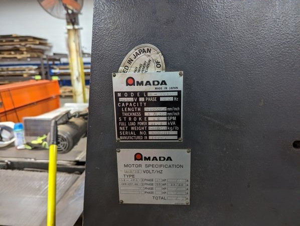 Amada M3060 Power Squaring Shear