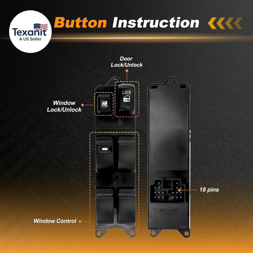 Power Window Switch for Mitsubishi Outlander 2007-2013 Window Control Switch No.