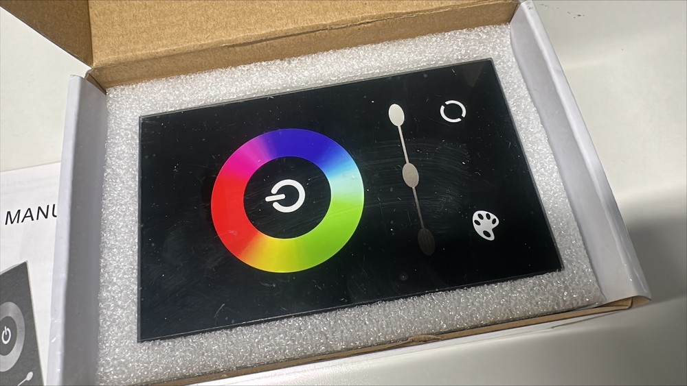 LED Light Strip RGB Colorful Glass Touch Panel 12-24V/8A Light Strip