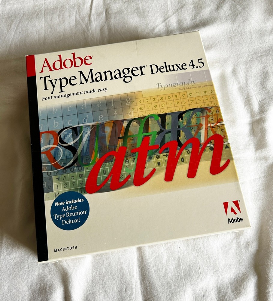 Adobe Type Manager Deluxe 4.5 with Serial Number