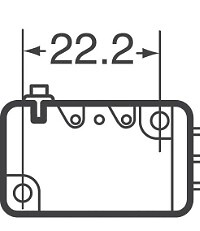 OMRON D2VW-01-2M REPLACEMENT 127695S CROWN NORMALLY CLOSED MICRO SWITCH MC041