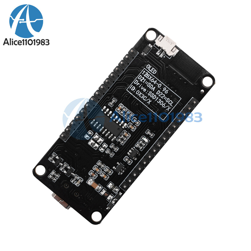 0.96" ESP32 ESP-WROOM-32D WIFI Bluetooth Development Board OLED CH340C Module