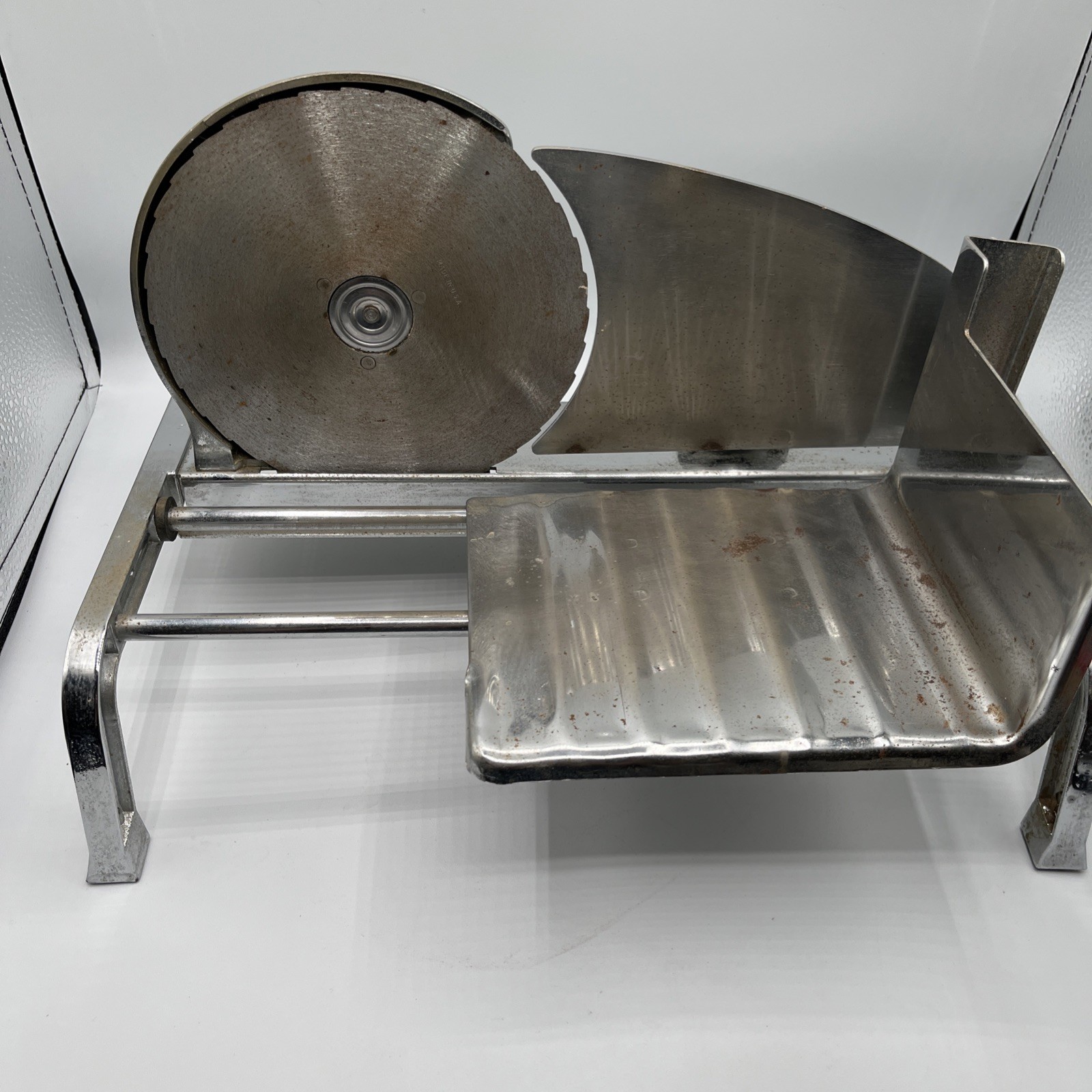 Retro Manual Food Slicer with Guards Rival "Protect-o-Guide" Tabletop 14 x 9.5"