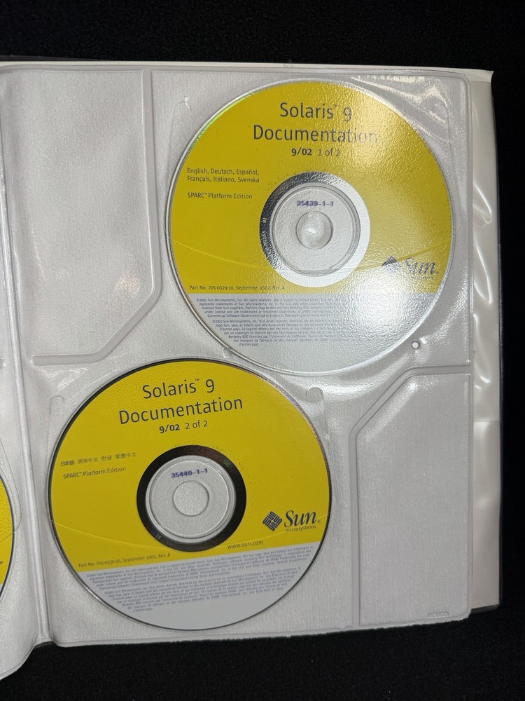 Sun Microsystems Solaris 9 Sparc Platform Edition for Sun Computer Systems