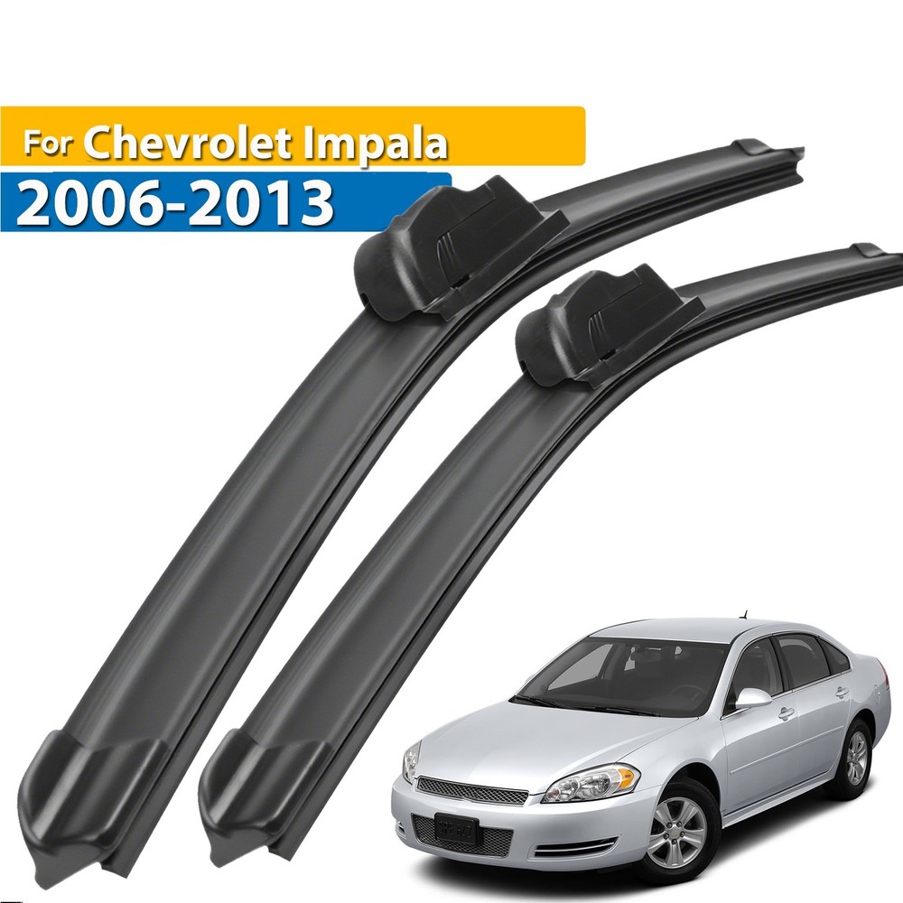 2Pcs Front Windshield Wiper Blades Set For Chevrolet Impala 2006 - 2013 22"+21"