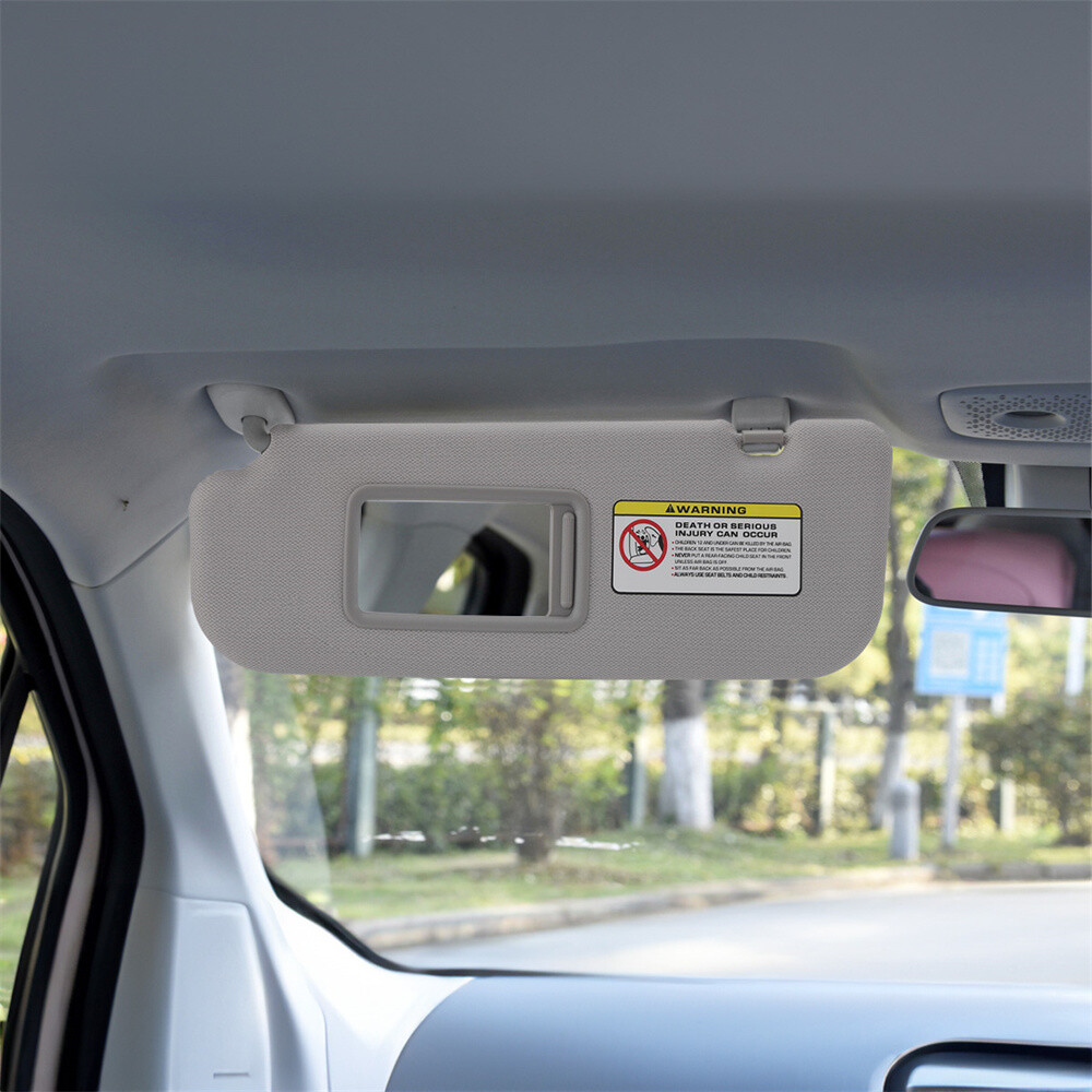For 2011 2012-2015 Hyundai Elantra Gray Car Sun Visor Right + Left Side Pair US