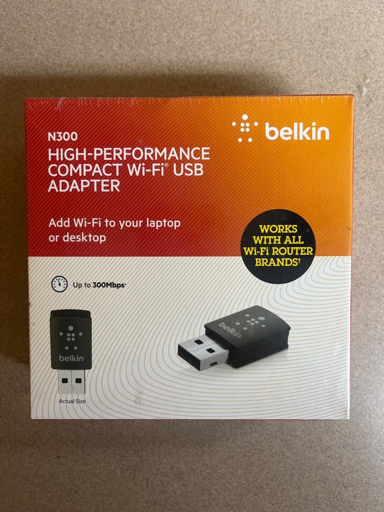 Belkin High Performance Compact Wi-Fi USB Adapter N300