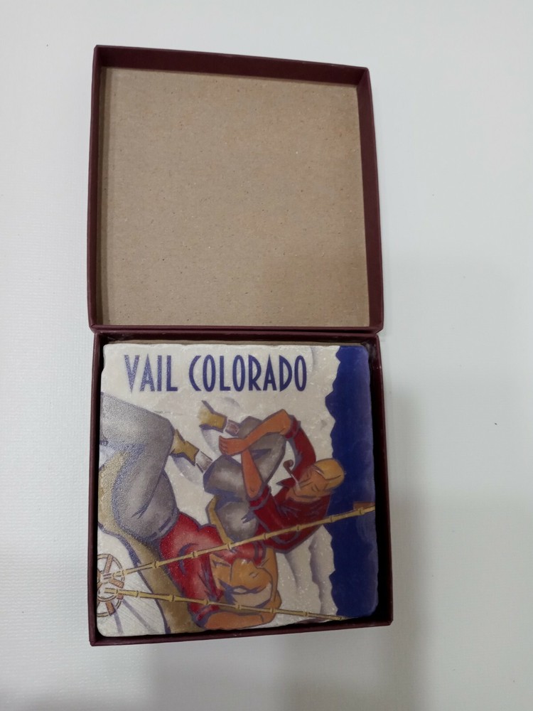 Vail Colorado Tile Coaster, By Screencraft Tileworks