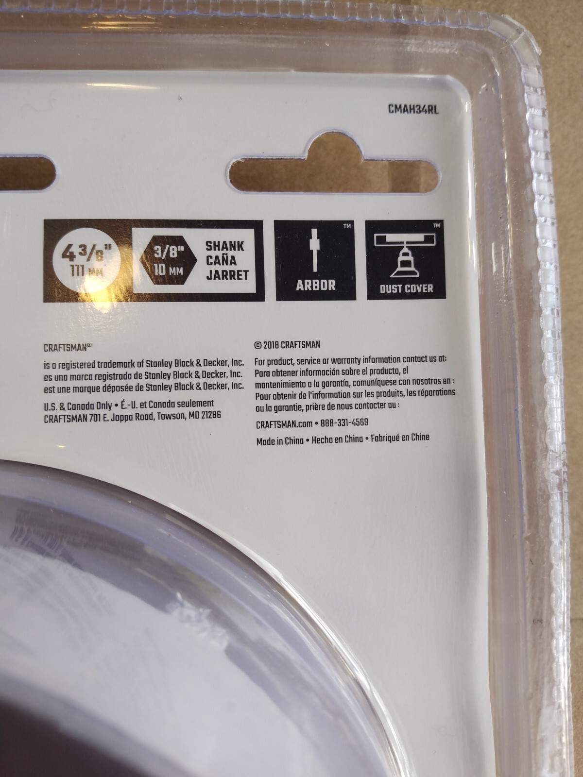 Craftsman 4-3/8" Recessed Lighting Light Hole Saw Drywall Sheetrock w/arbor