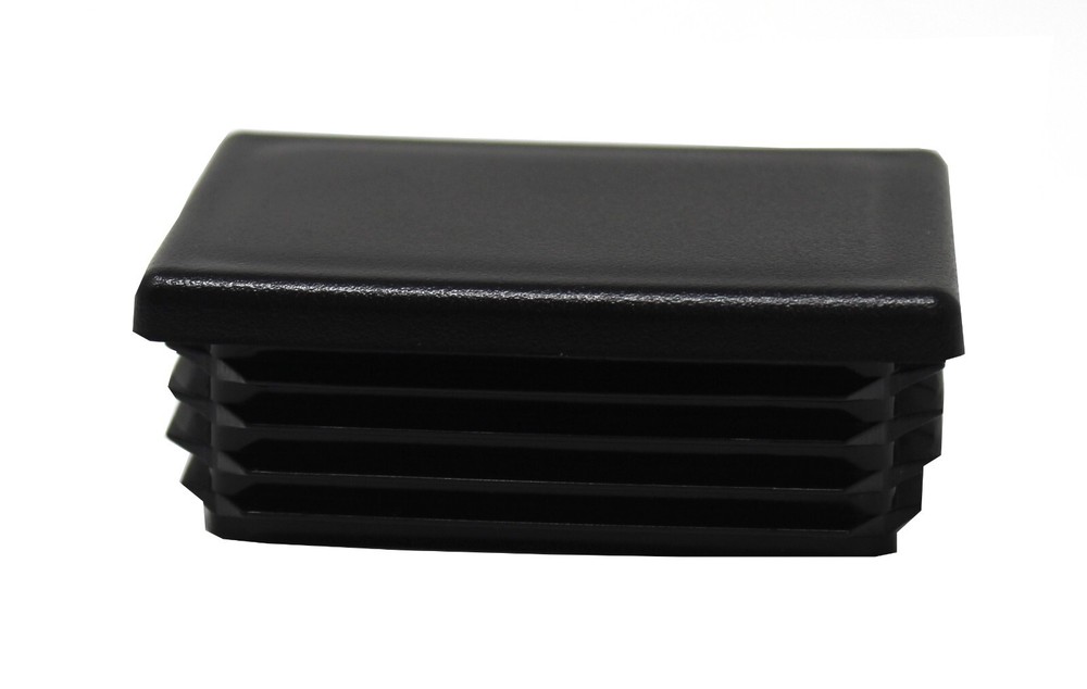 JSP Plastic 2"x3 inch Rectangle Tubing End Cap Plug Insert Black or White