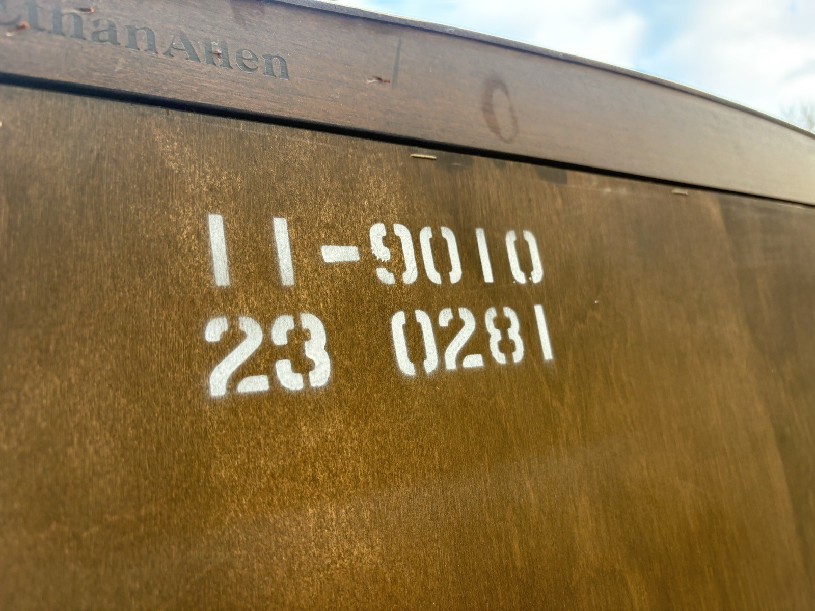 67246 3 Section Ethan Allen Wall Unit Bookcase Cabinet