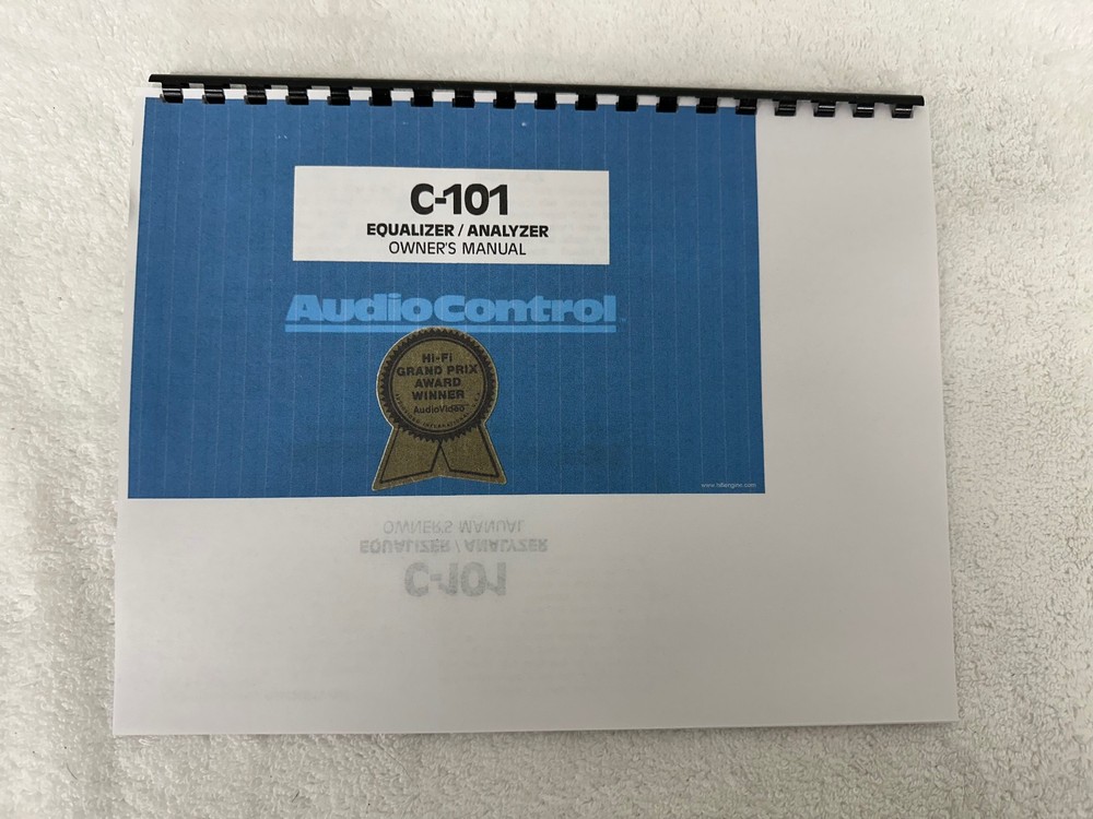 AUDIO CONTROL C-101 EQUALIZER / SPECTRUM ANALYZER