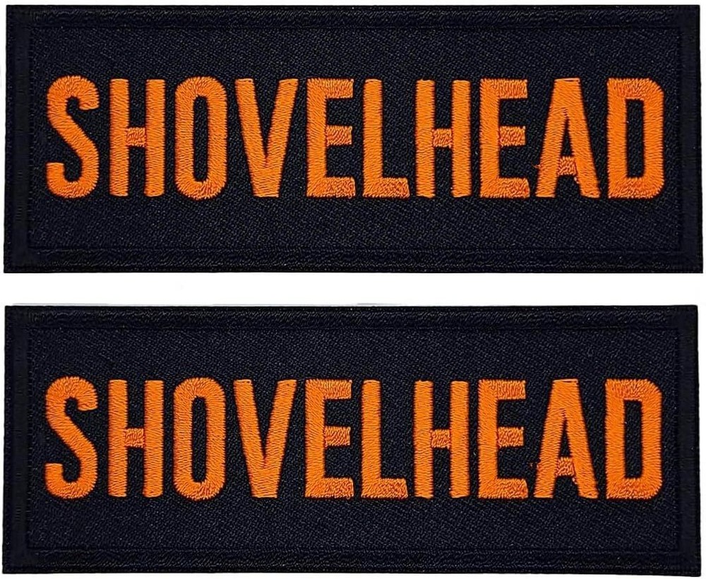 Shovelhead Embroidered  Biker Chopper Patch  | 2PC  4"x1.5 iron