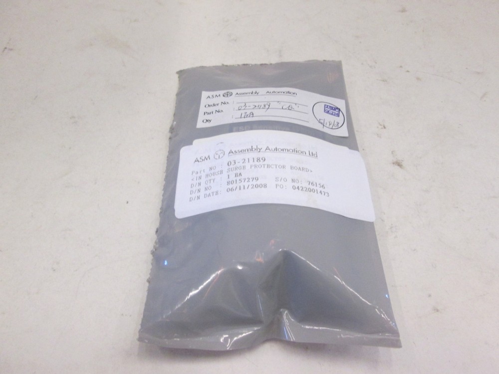 ASM, IN House Surge Protector Board, 03-21189, New