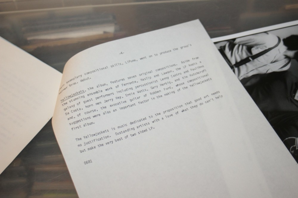 Yellowjackets - Press Information + Photo