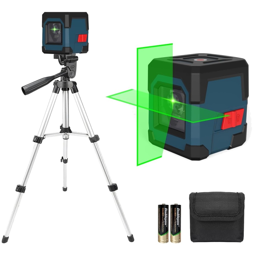 Self-Leveling Green Laser Level with 360° Rotatable Tripod for Accurate Projects