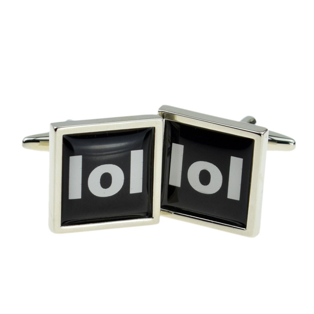 Text Speak LOL Cufflinks X2BOCSB022