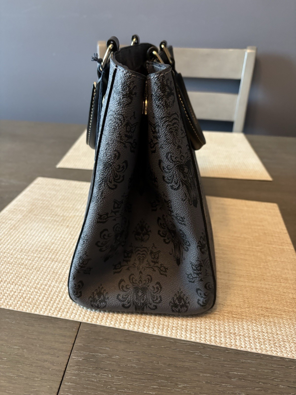 Disney Haunted Mansion Wallpaper Dooney & Bourke Satchel NWT