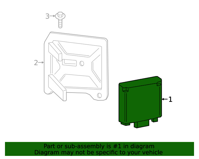 Genuine Ford Blind Spot Detection System Warning Sensor LC3Z-14C689-C