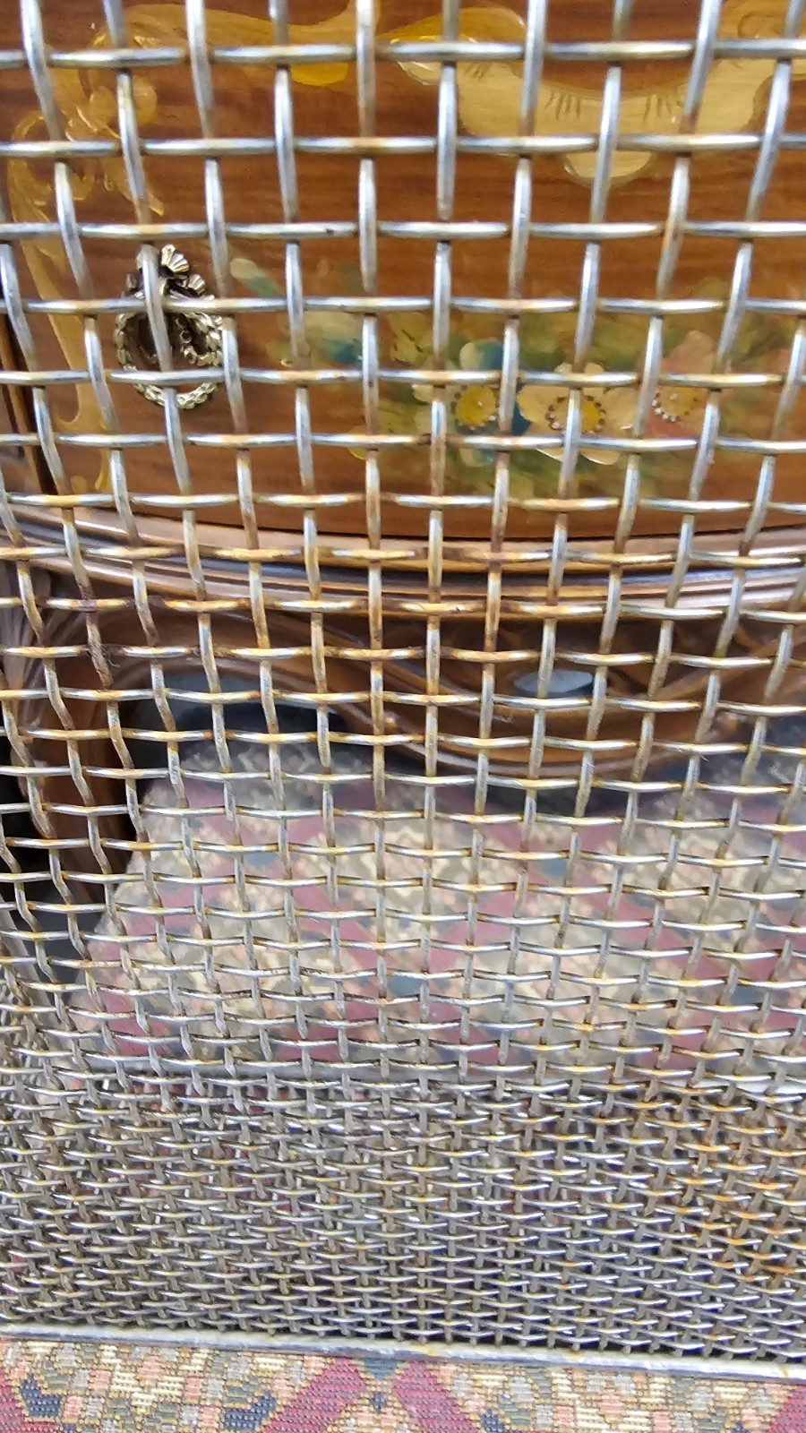 Vintage Wire Mesh Tray Basket