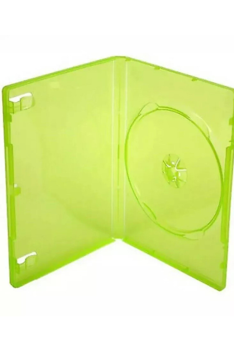 New 10 XBOX 360 Translucent Green Replacement Video Game Storage Shell Cases
