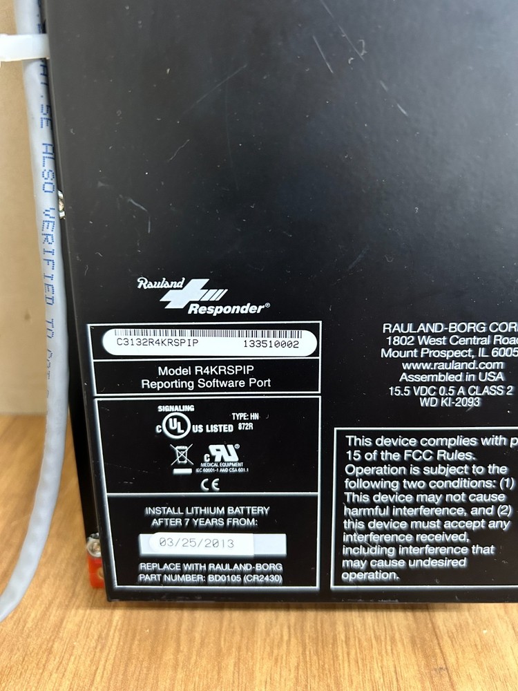 RAULAND BORG R4KRSPIP REPORTING SOFTWARE PORT
