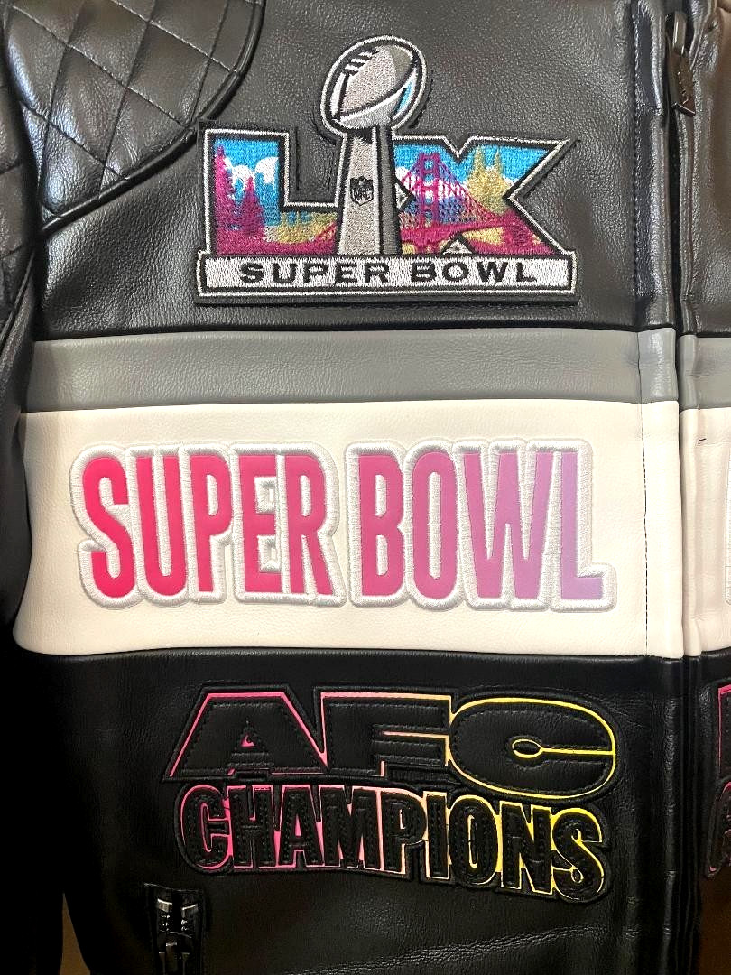 2026 NFL Super Bowl LX San Francisco Moto Leather Jacket Pro Standard Size XL