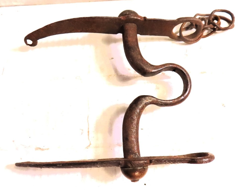 Antique Straight Bit with Silver Stripes