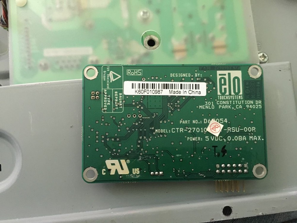 Elo Touch Solutions CTR-270100-IT-RSU-00R 3T9 Touch Screen Control panel Card