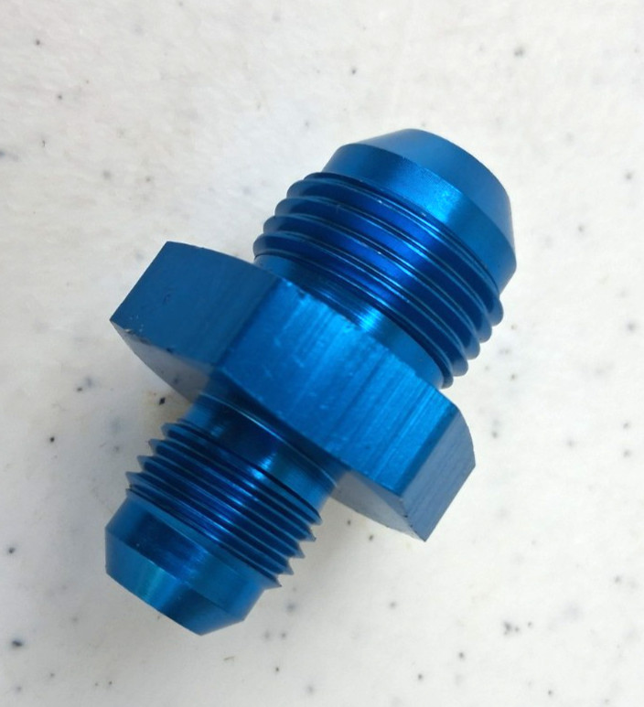 GOODRIDGE  COUPLER -8  MALE FLARE  X -6 MALE FLARE HEX  PT# AN 919-12D