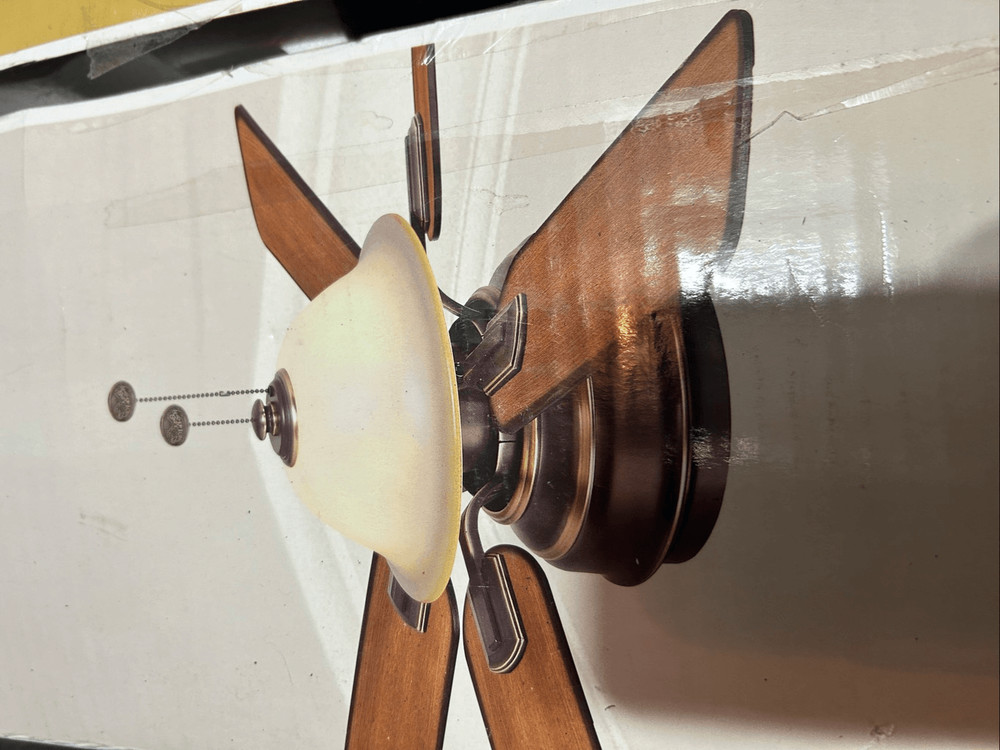 Hampton bay ceiling fan indoor 44 inch open box