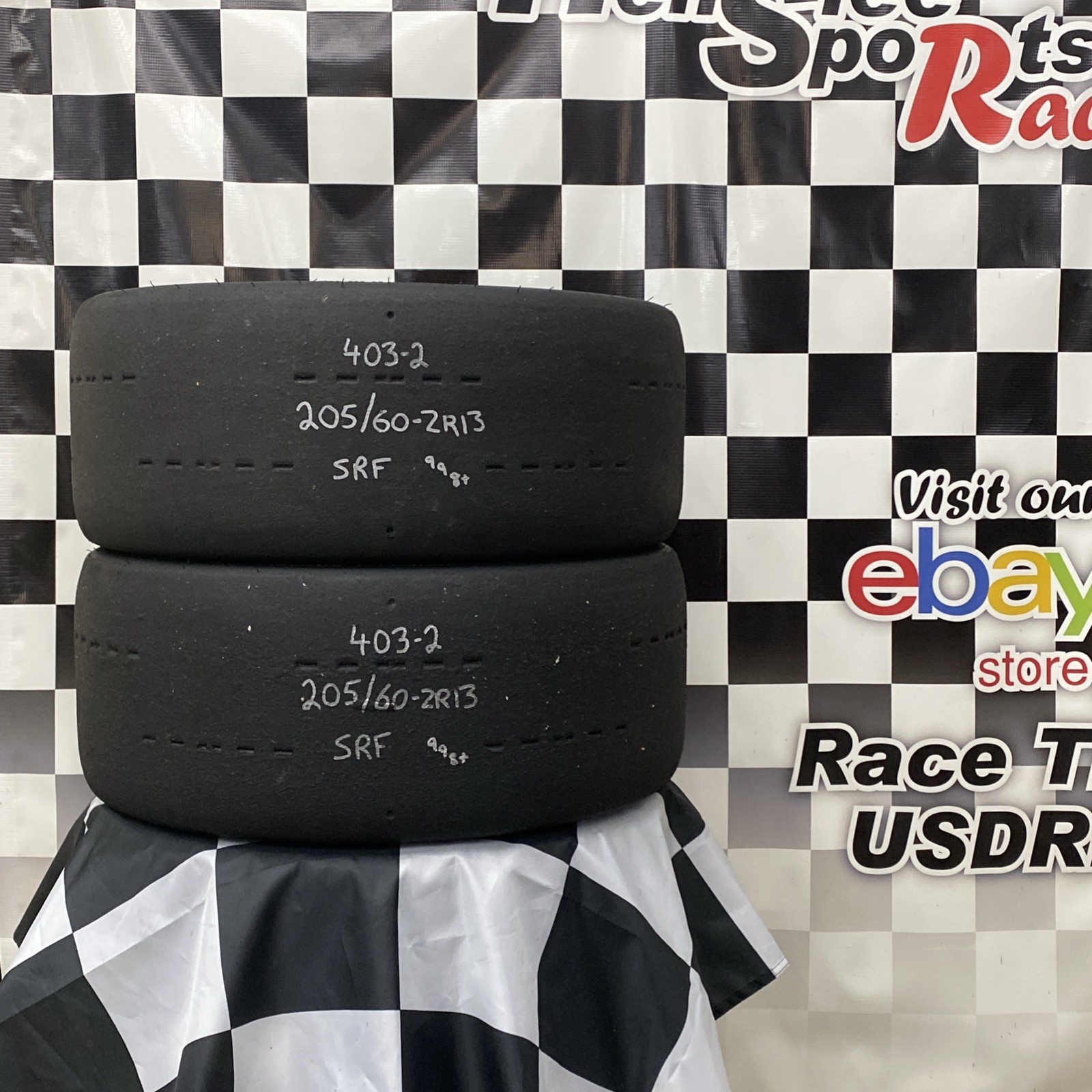 403-2 USDRRT HOOSIER DOT Road Race Tires SRF 205/60-ZR13