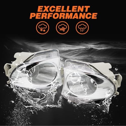 Fog Lights Assembly Compatible with ES350 2010 2011 2012 Pair Left & Right