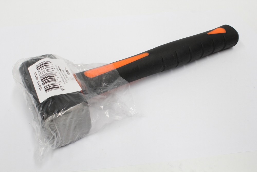 LUMP HAMMER 1250g RECTANGULAR SHAPED HEAD EZY-GRIP RUBBER HANDLE RG7310