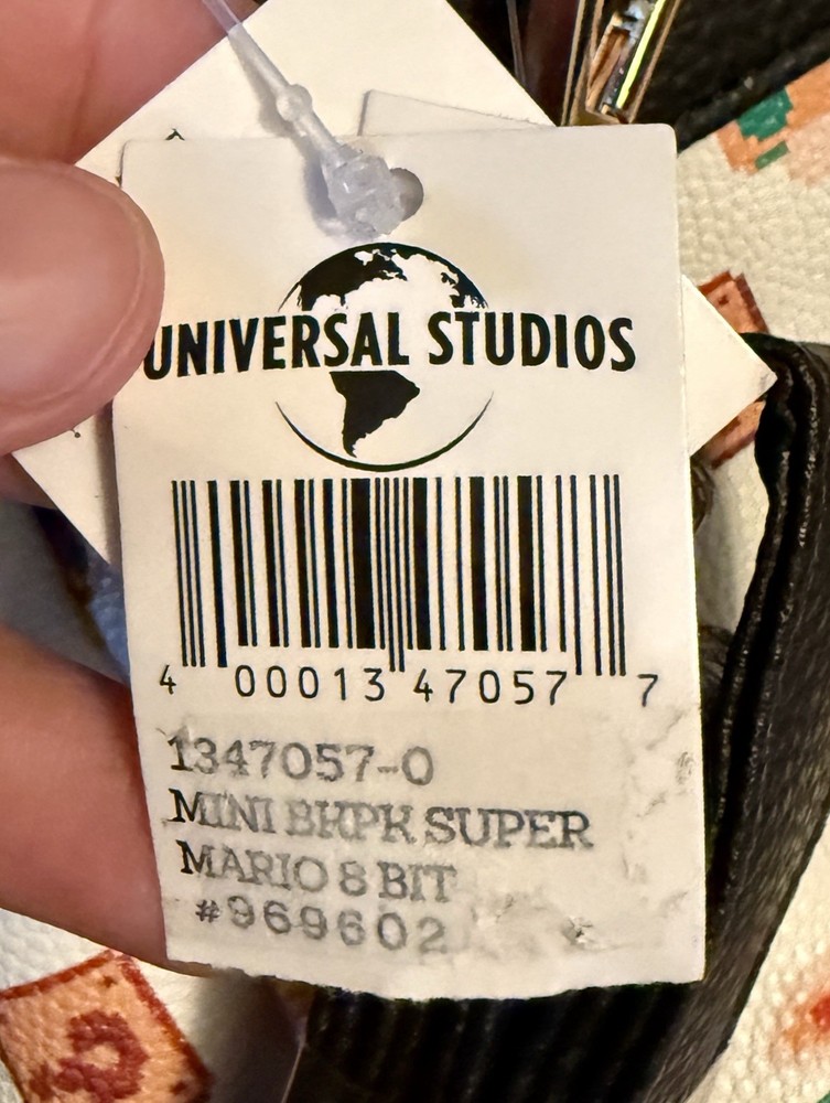 NWT Universal Studios Super Nintendo World 8-Bit Super Mario Mini Backpack